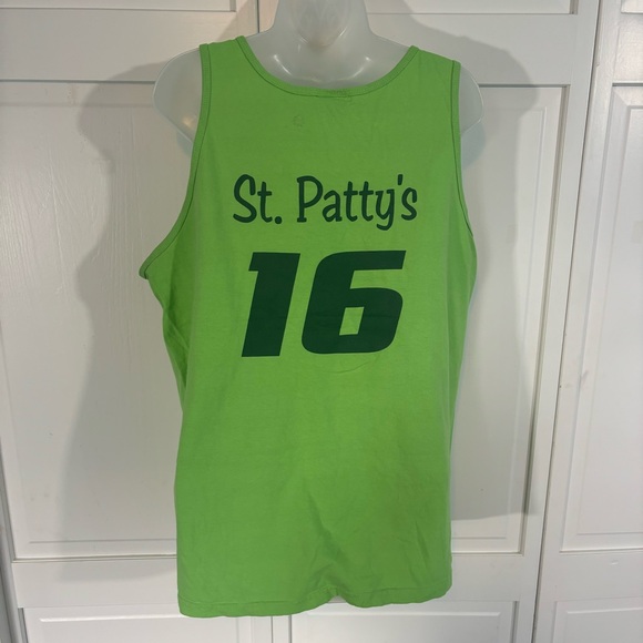 Saint Patrick's Day Shamrock Green Tank Top L - Picture 5 of 7